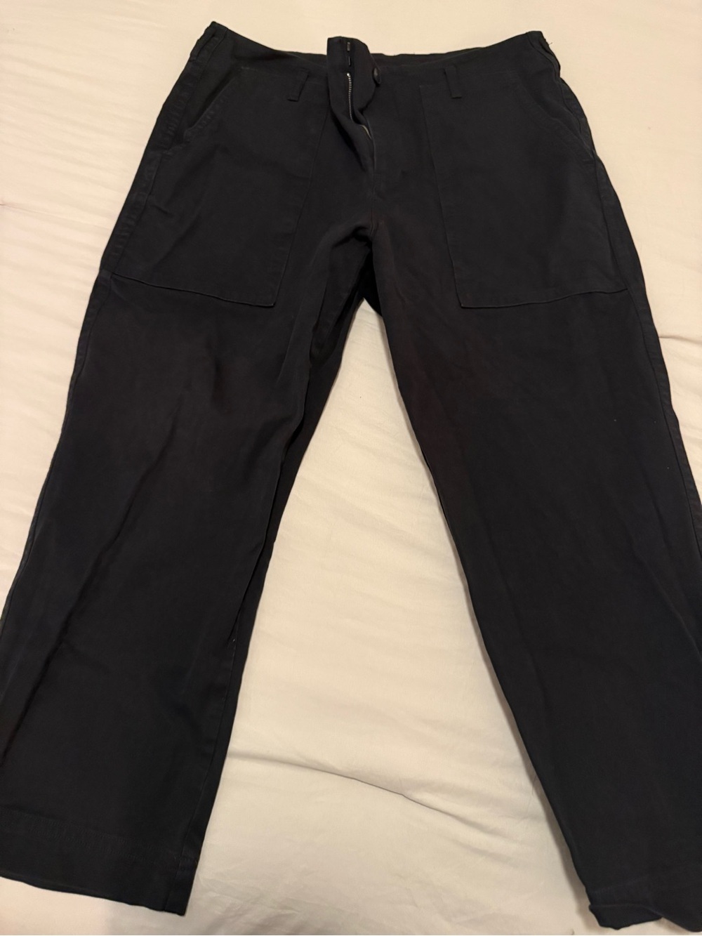 Everlane Black Straight-Leg Utility Pants